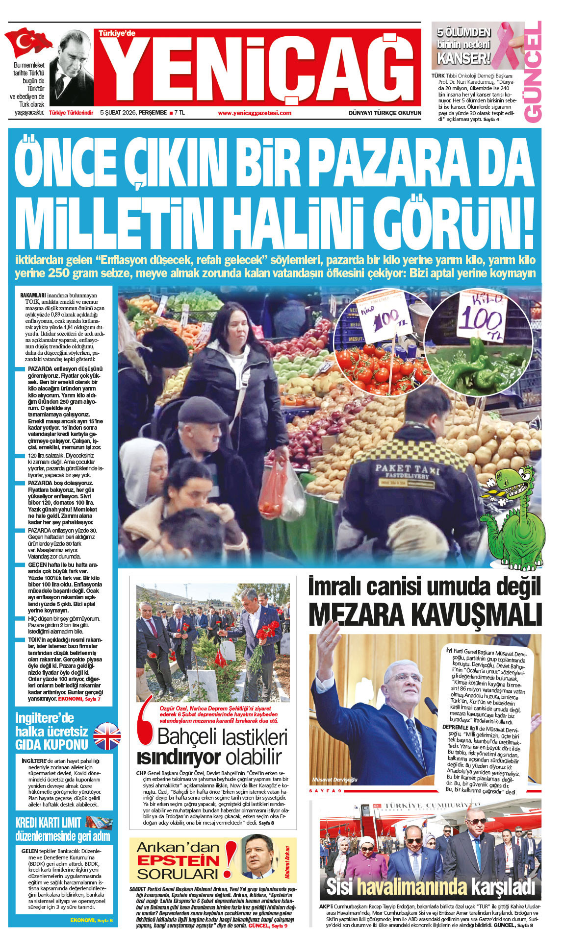 5 Şubat 2026 Perşembe