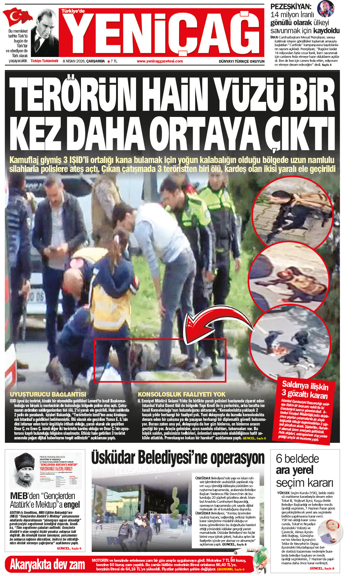 8 Nisan 2026 Çarşamba