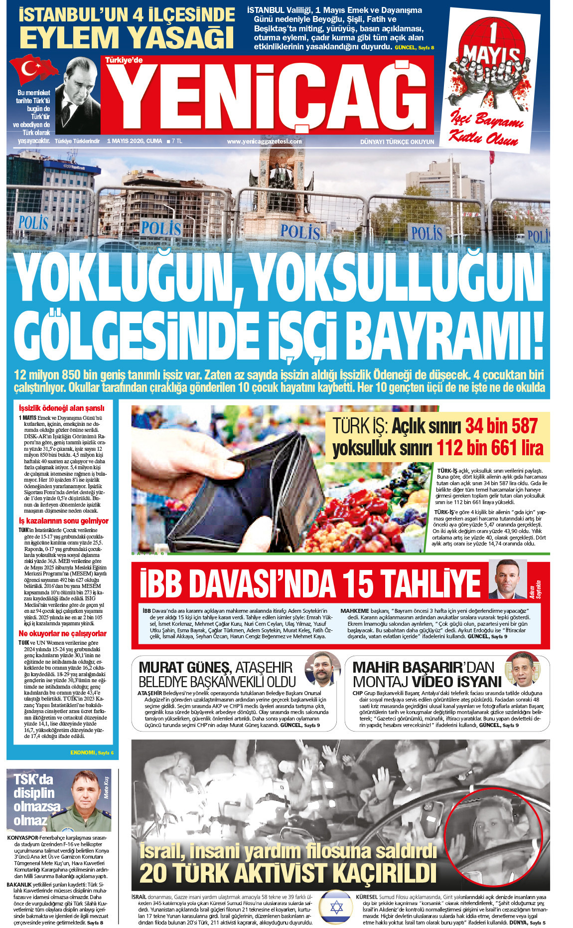 1 Mayıs 2026 Cuma