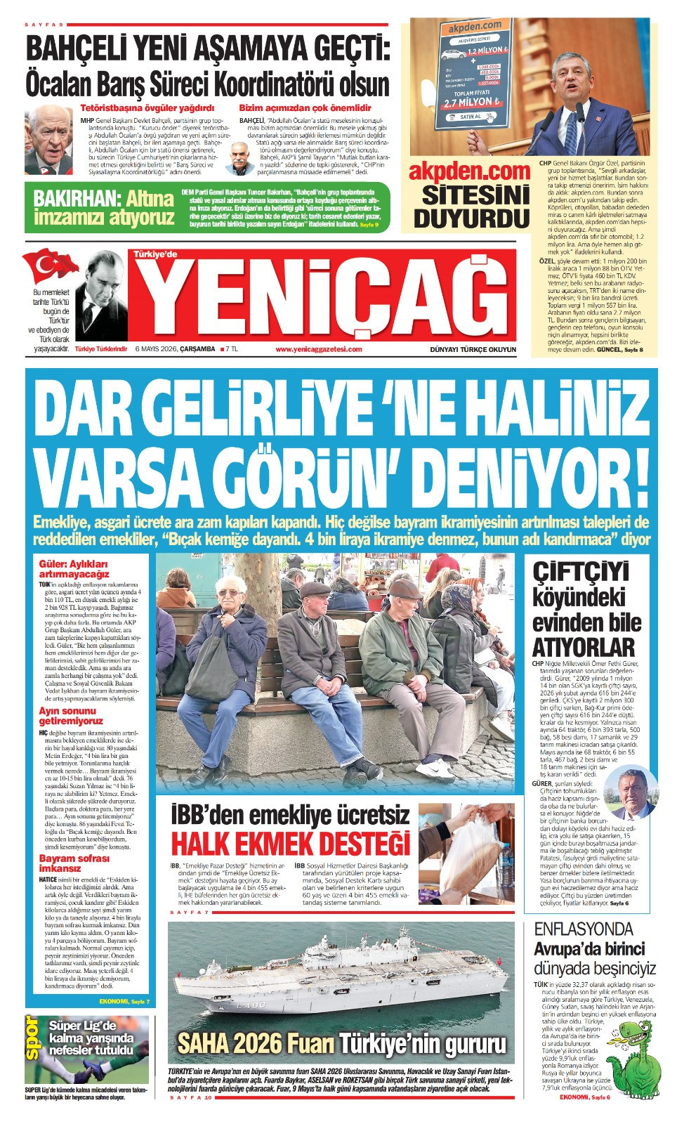 6 Mayıs 2026 Çarşamba