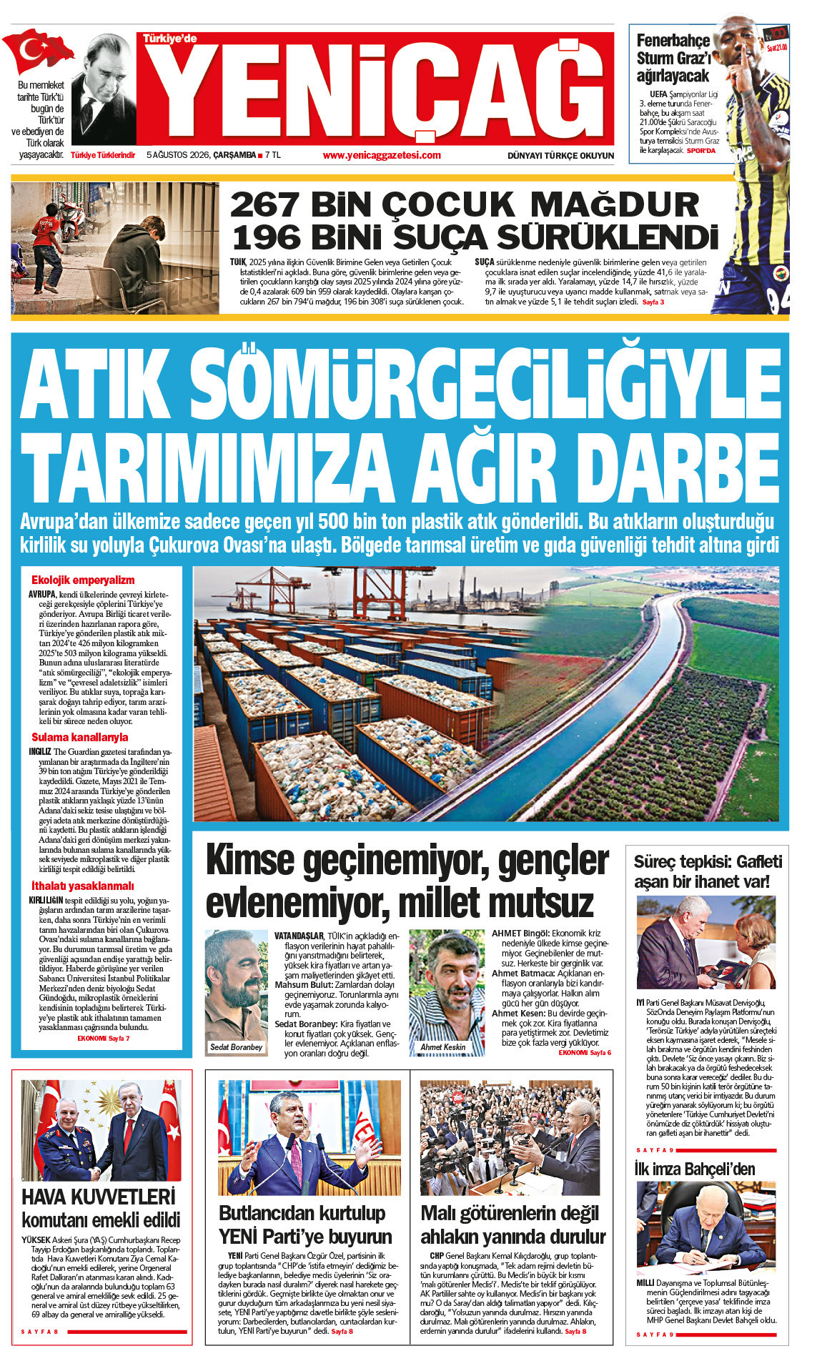 5 Ağustos 2026 Çarşamba