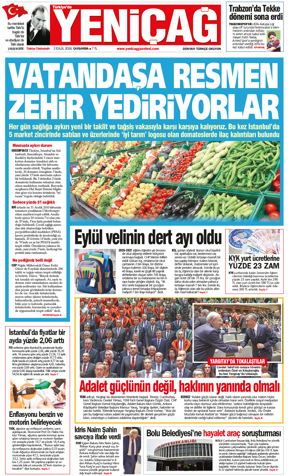 2 Eylül 2026 Çarşamba