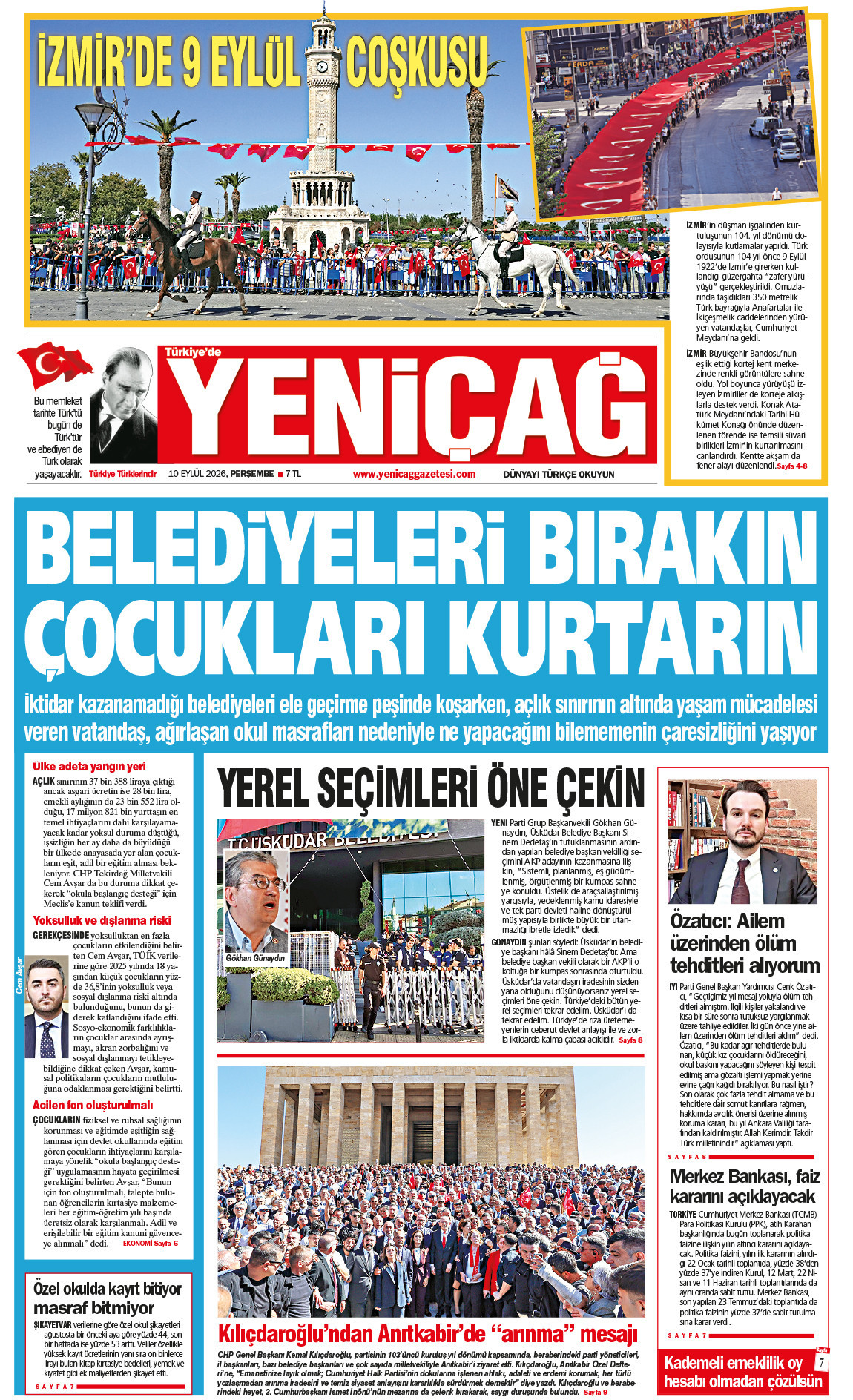 10 Eylül 2026 Perşembe