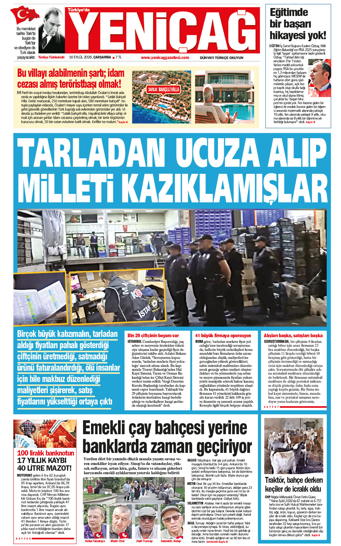 16 Eylül 2026 Çarşamba