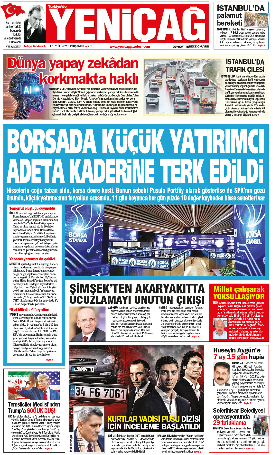17 Eylül 2026 Perşembe