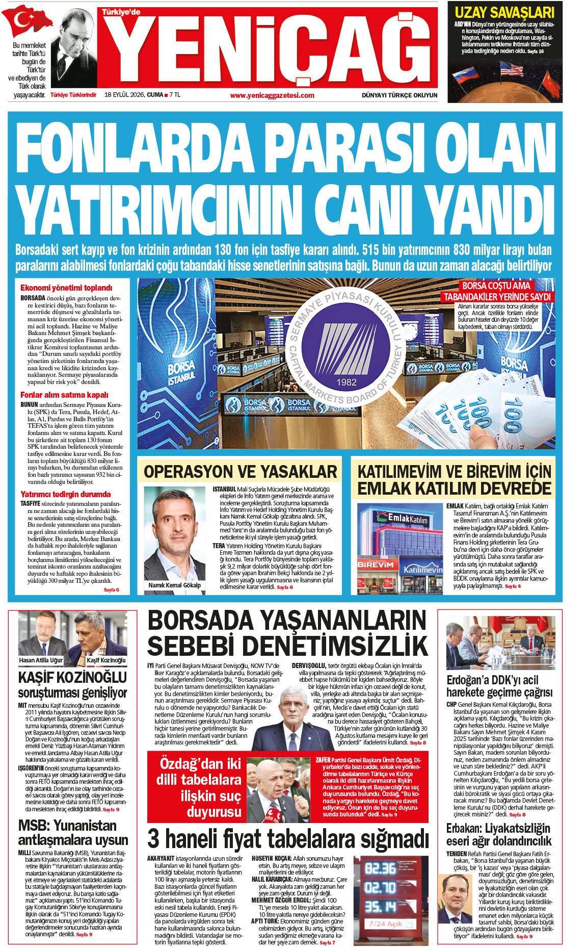 18 Eylül 2026 Cuma