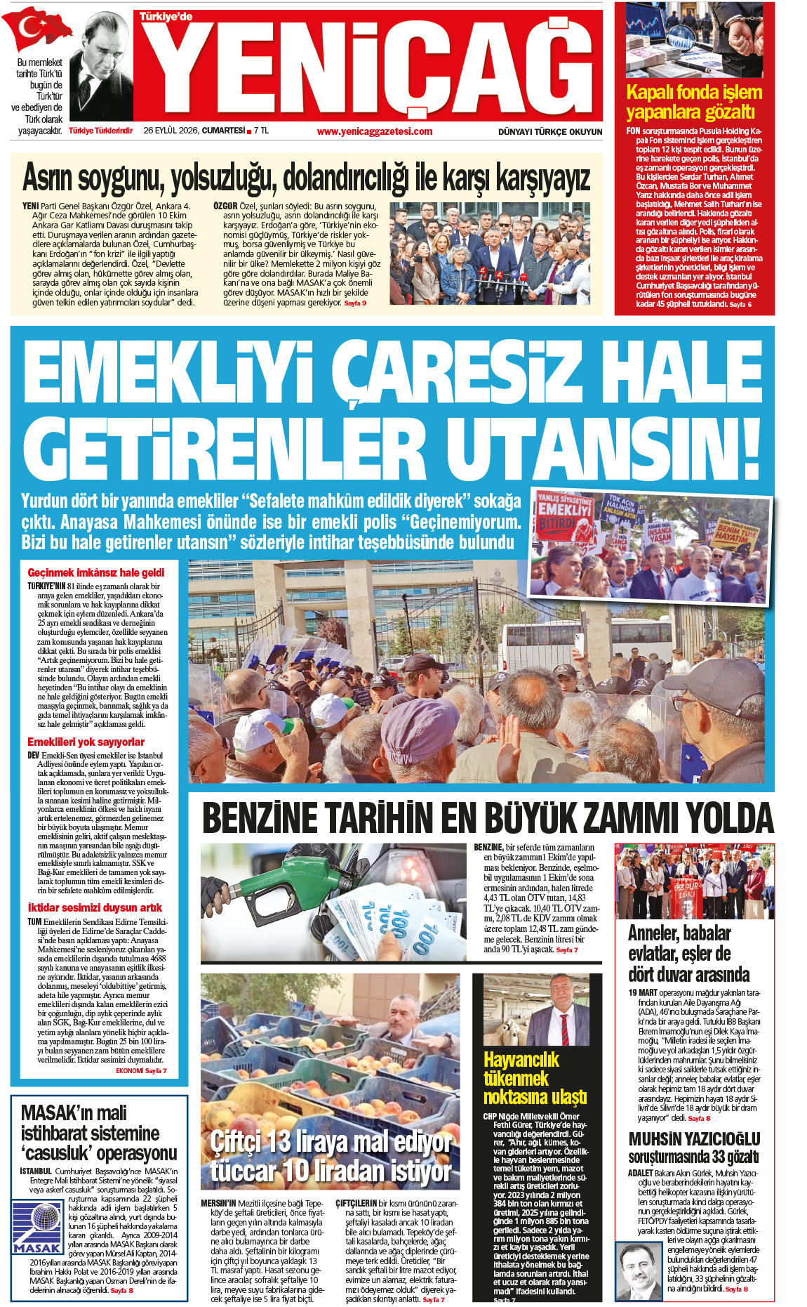 26 Eylül 2026 Cumartesi