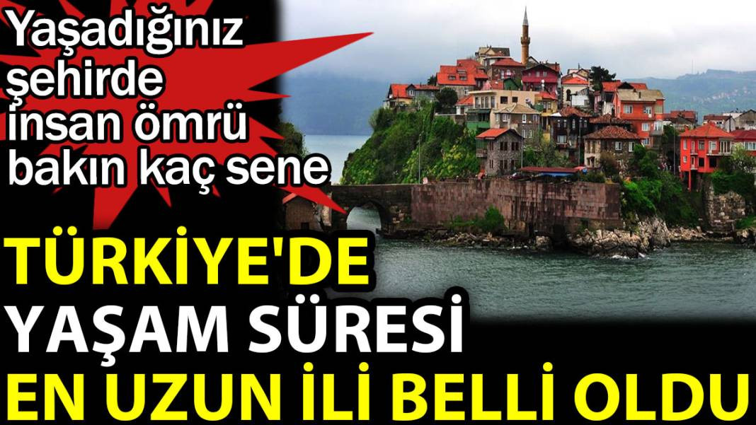 Türkiye'de yaşam süresi en uzun olan il belli oldu. Yaşadığınız şehirde insan ömrü bakın kaç sene - Resim: 1