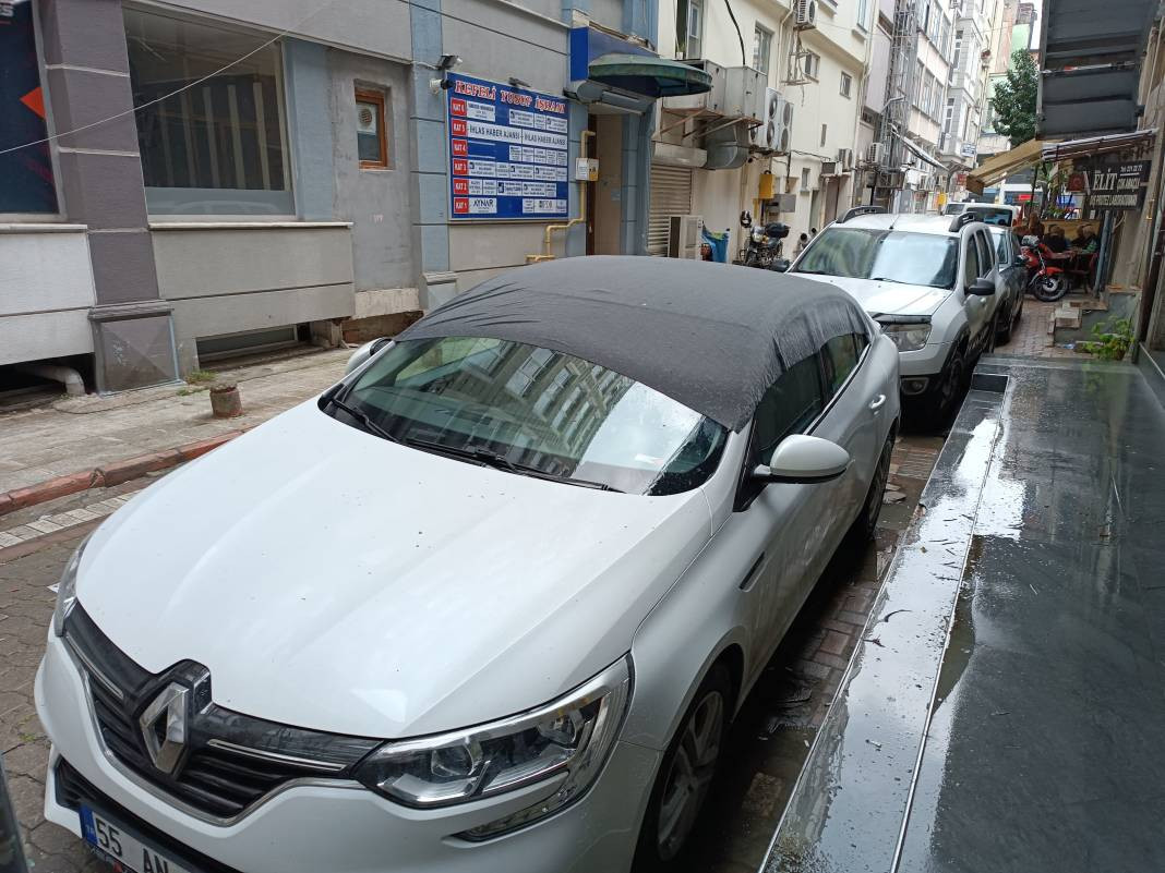 Samsun'da fındık büyüklüğünde dolu yağdı - Resim: 5