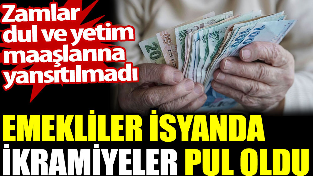 Emekliler isyanda. ikramiyeler pul oldu. Zamlar dul ve yetim maaşlarına yansıtılmadı - Resim: 1