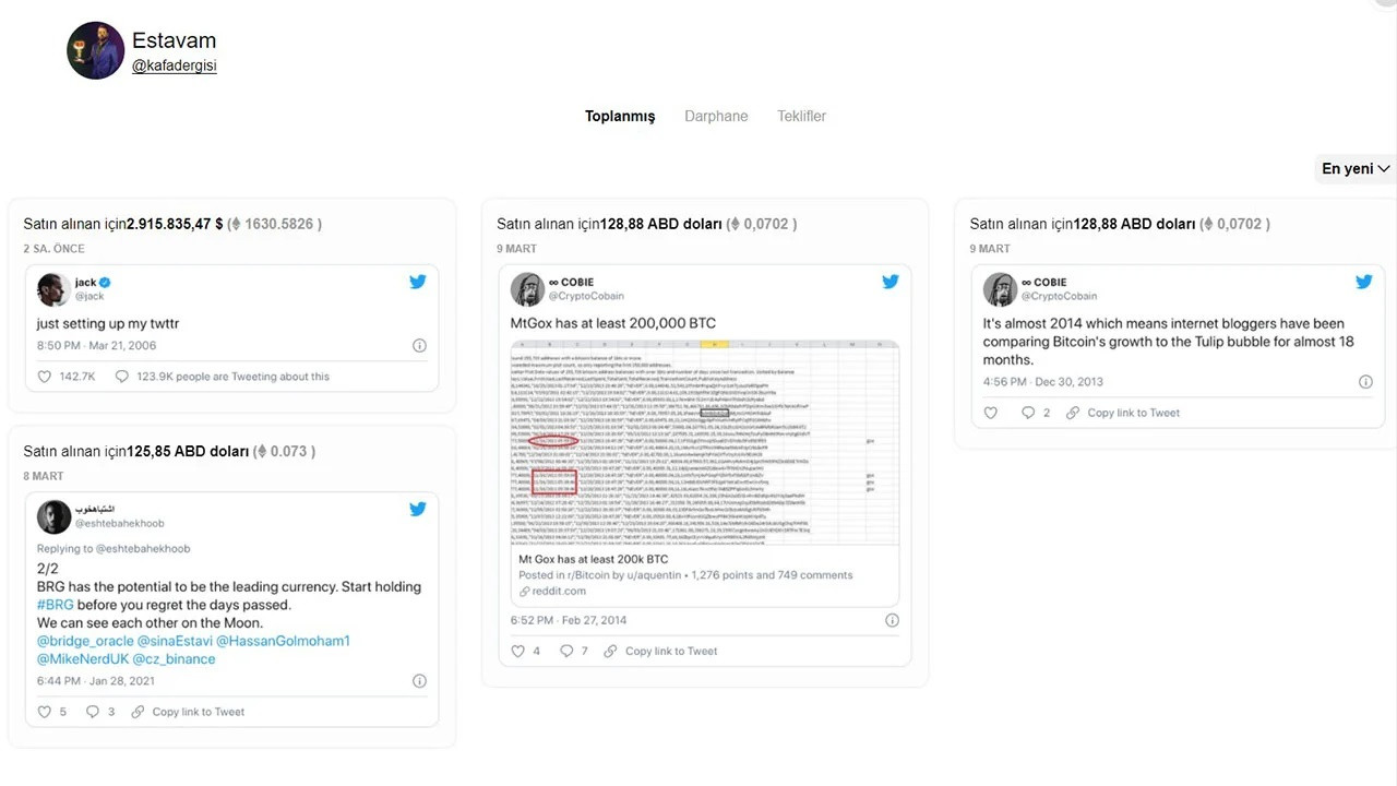 İlk tweet milyon dolarlar karşılığında artık bir Türk'e ait - Resim : 1