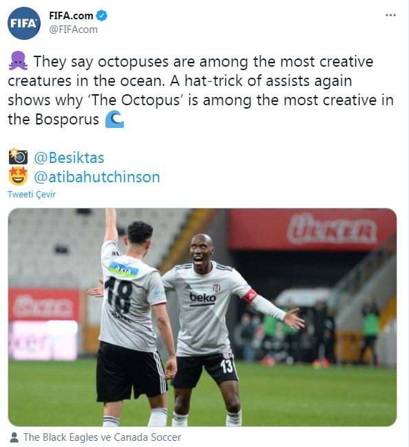 FIFA'dan Atiba'ya 'ahtapot' benzetmesi. Sosyal medyada beğeni yağdı - Resim : 1