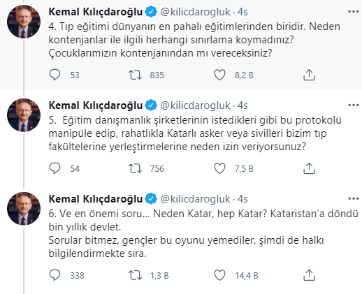 CHP Lideri Kılıçdaroğlu’ndan hükümete 6 Katar sorusu - Resim : 2