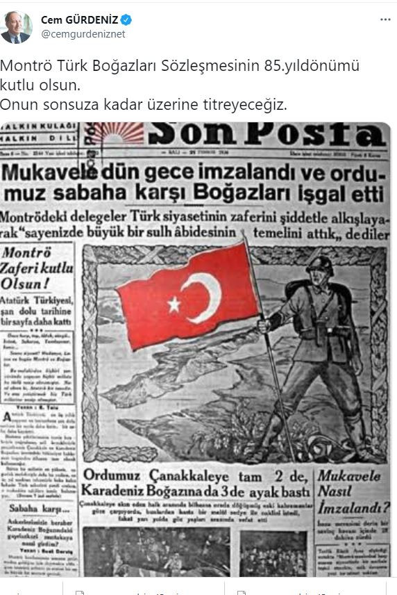 Bugün kaldırılmak istenen Montrö’nün imzalanma günü. Türk askeri 85 yıl önce boğazlara girmişti - Resim : 1