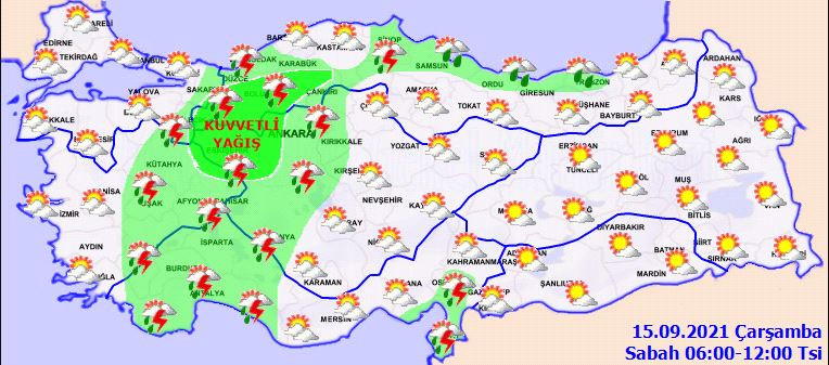 Meteoroloji uyardı. Çok sayıda il alarma geçti. Kuvvetli geliyor - Resim : 1
