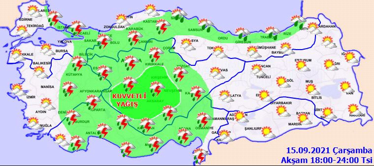 Meteoroloji uyardı. Çok sayıda il alarma geçti. Kuvvetli geliyor - Resim : 3