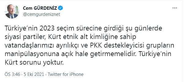 Cem Gürdeniz'den çok konuşulacak açıklama. Devlet Bahçeli'ye cevap mı verdi - Resim : 1