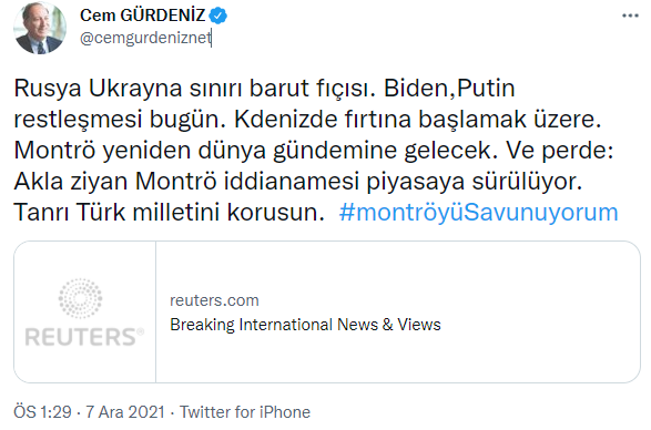Emekli Amiral Cem Gürdeniz Karadeniz için büyük tehlikeyi açıkladı! Montrö yeniden dünya gündemine gelecek - Resim : 1