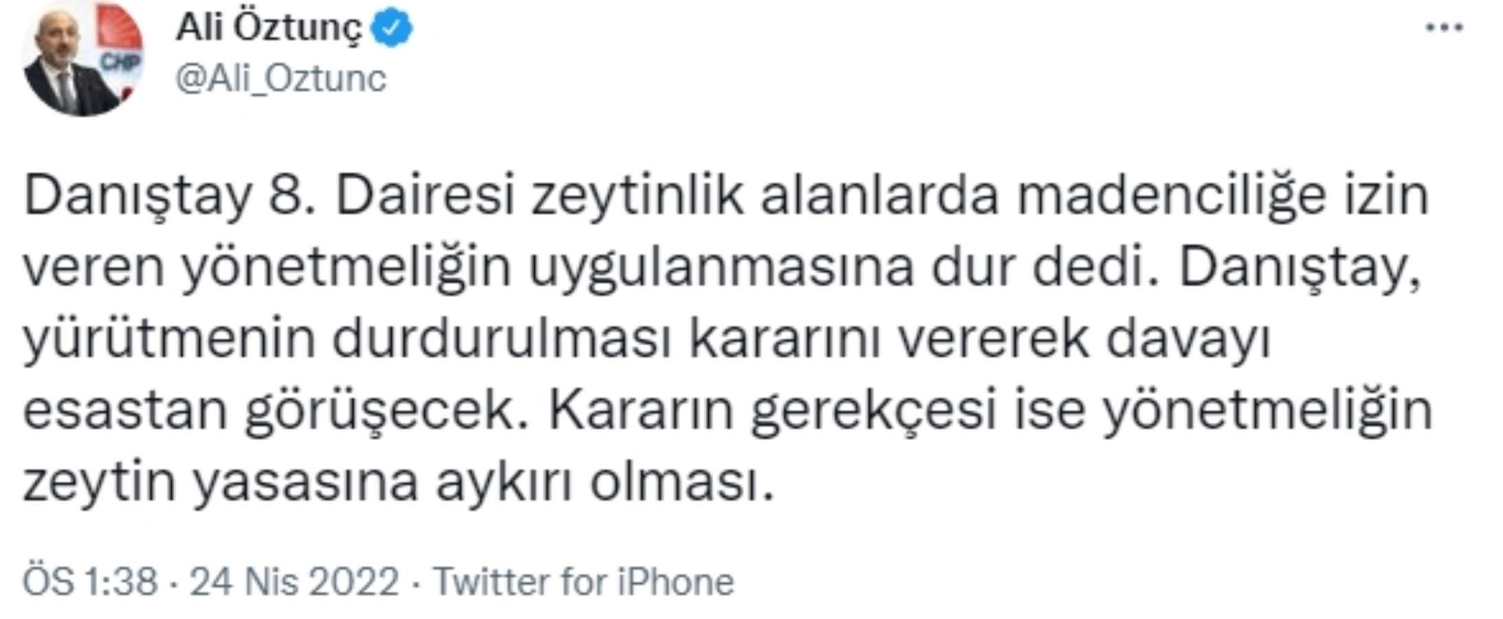 Son Dakika... Danıştay’dan zeytinlikleri yok edecek yönetmeliğe 'dur' kararı - Resim : 1
