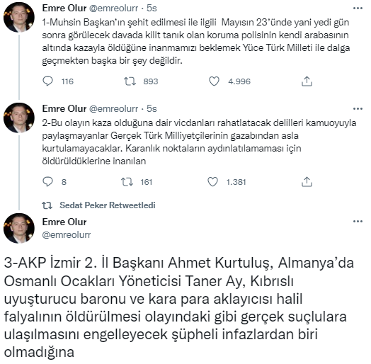 Şüpheli ölüm. Sedat Peker ifade veremeden ölen Muhsin Yazıcıoğlu'nun koruması hakkında açıklama yaptı - Resim : 1