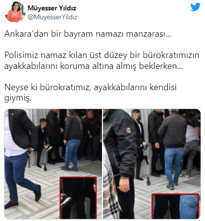 Müyesser Yıldız: Polisimiz namaz kılan üst düzey bir bürokratımızın ayakkabılarını koruma altına almış - Resim : 1