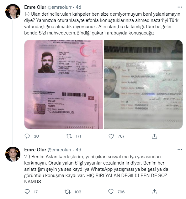 Sedat Peker danışmanın üzerinden 16 şok tweet attı. Mehmet Ağar’a cinayet ve suikast suçlamaları. Pokemon Mehmet dediği Mehmet Barlas’a da büyük suçlamalar yaptı - Resim : 7