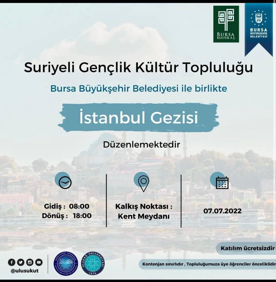 Türk gençleri KYK'dan aldığı krediyi nasıl ödeyeceğini kara kara düşünürken, AKP'li Bursa Belediyesi Suriyeli gençlere İstanbul'u gezdirecek - Resim : 1