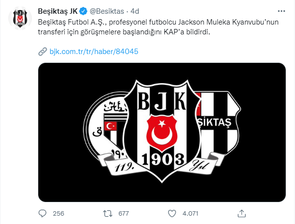 Beşiktaş transferine kavuşuyor. KAP'a bildirdi - Resim : 1
