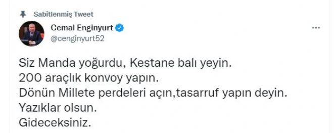 Cemal Enginyurt, Bakan D&ouml;nmez&rsquo;in tasarruf kitap&ccedil;ığına kafayı fena taktı. Kafa mı buluyorsunuz milletle - Resim : 1