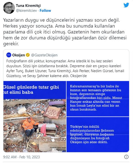 Gazete Oksijen'in deprem dosyası kıyameti kopardı. Deprem fotoğraflarına konuşma yazmışlardı - Resim : 6