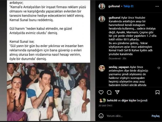 Kemal Sunal'ın milyonlar teklif edildiği halde neden inşaat reklamlarında oynamadığını açıkladı. Para için oynayıp insanları kandıran ünlüler utansın - Resim : 6