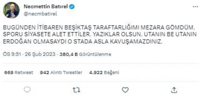 Şakkadanak Necmettin de Beşiktaş'tan istifa etti. Şaaakk bi on milyar dolar dahaaa - Resim : 1