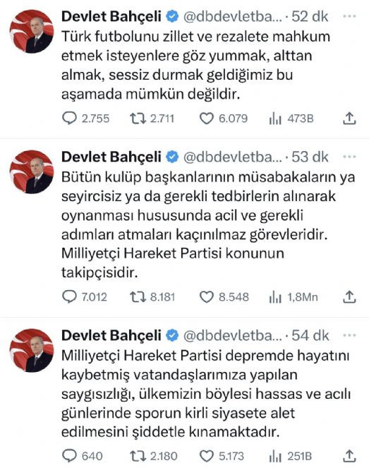 Gazeteci Recep Canpolat'tan maçlar seyircisiz oynatılsın diyen Bahçeli'ye karşı teklif - Resim : 1