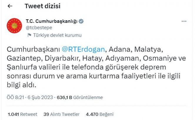Erdoğan deprem olan CHP'li belediyeleri aramadı. AKP’li belediyeleri tek tek aradı - Resim : 1