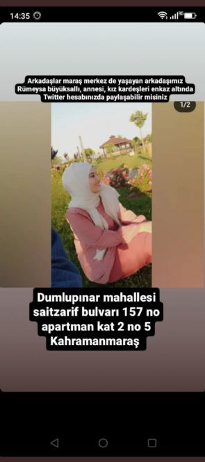 Kahramanmaraş’ta vatandaşlar hala AFAD ekiplerini bekliyor. İhbarlar gelmeye devam ediyor - Resim : 1