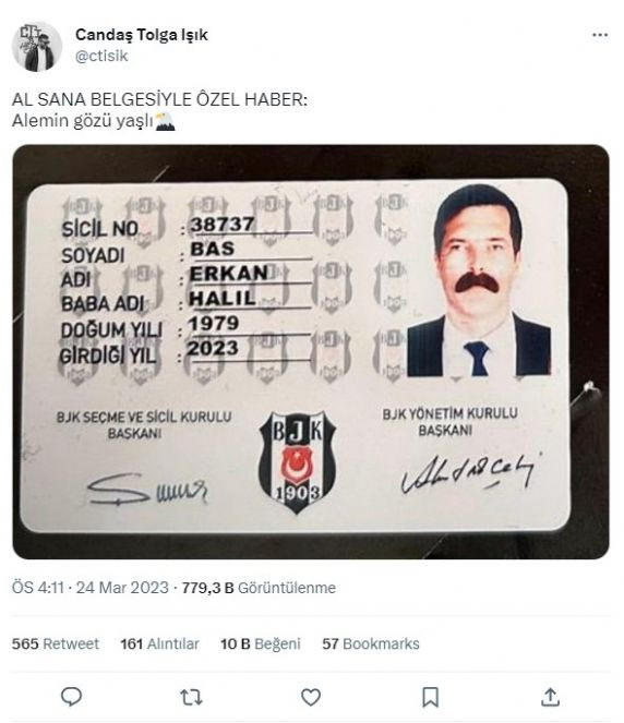 İmzalar atıldı Erkan Baş resmen Beşiktaş'ta. Gazeteci Candaş Tolga Işık duyurdu - Resim : 1