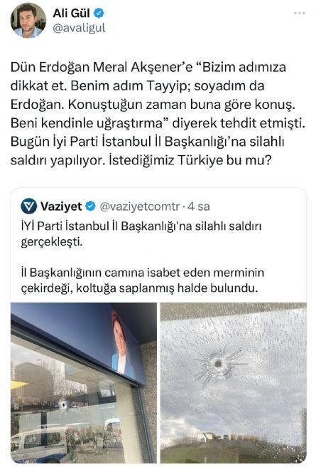 Sedat Peker’in bahsettiği kaos planı devreye mi girdi? İYİ Parti’nin kurşunlanması akıllara getirdi - Resim : 2