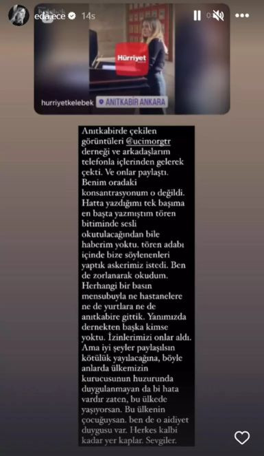 Eda Ece Anıtkabir'de gözyaşlarına boğulmuştu. ''Duygulanmayanda bir hata vardır'' - Resim : 4