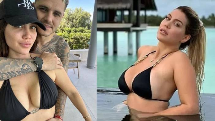 Pes artık Wanda Nara. Böyle de poz verilmez ki hem de yatakta