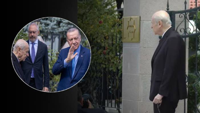 Bah&ccedil;eli, Erdoğan'ı 7 dakika ayakta bekledi! S&uuml;rpriz buluşma ger&ccedil;ekleşti