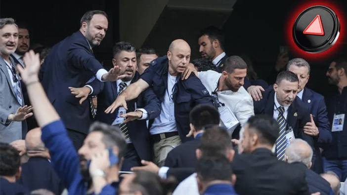 Fenerbahçe tribünlerinde tansiyon yükseldi! Kongrede Sadettin Saran'a kahveli saldırı