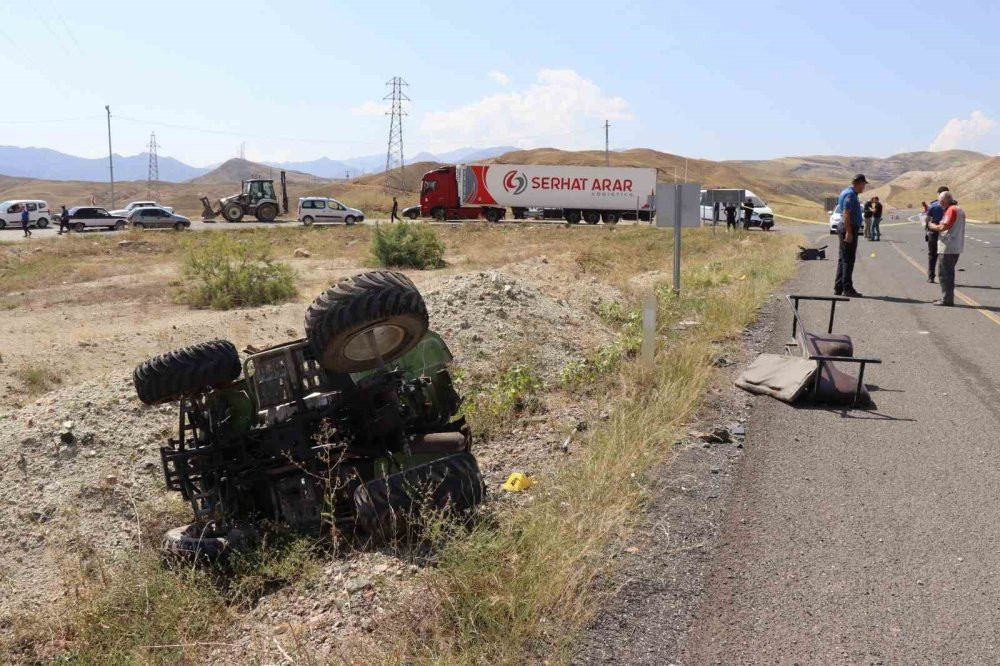 Erzurum'da feci kaza: ATV aracını 30 metre s&uuml;r&uuml;kledi