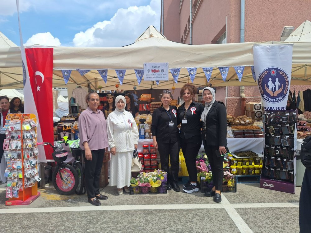 Polis eşlerinden, şehitler ve gaziler yararına kermes