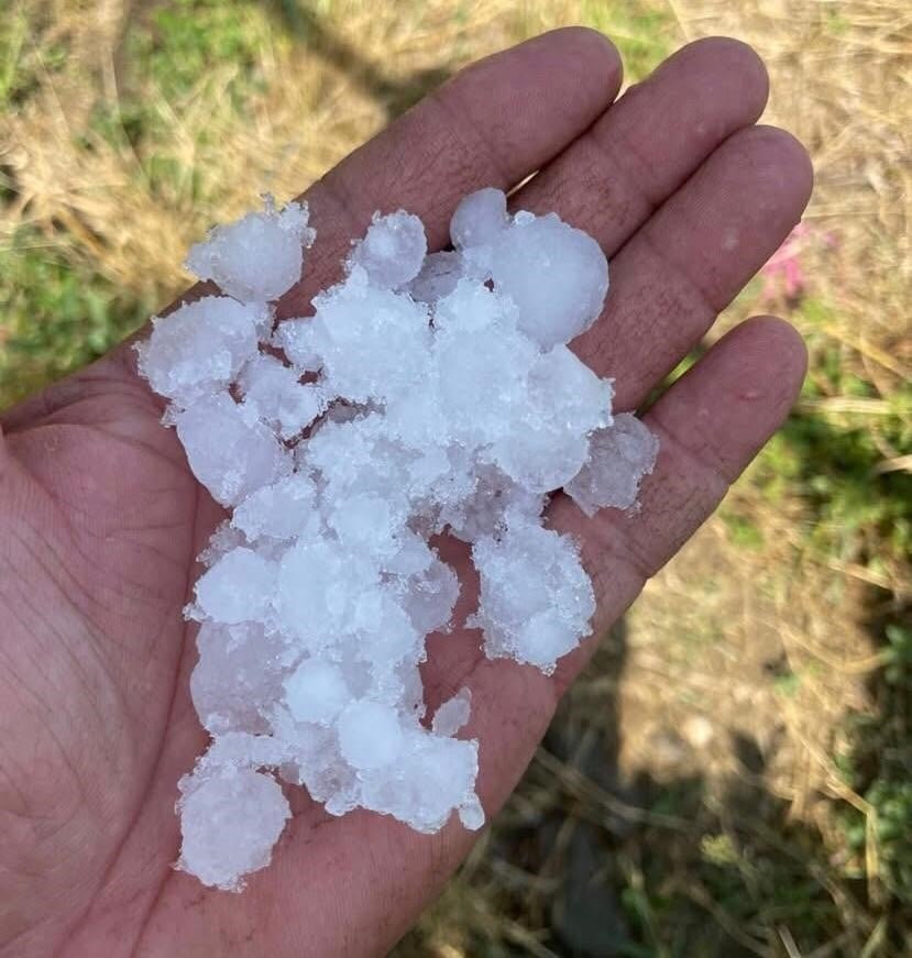 Dolu ve fırtına çiftçileri korkuttu