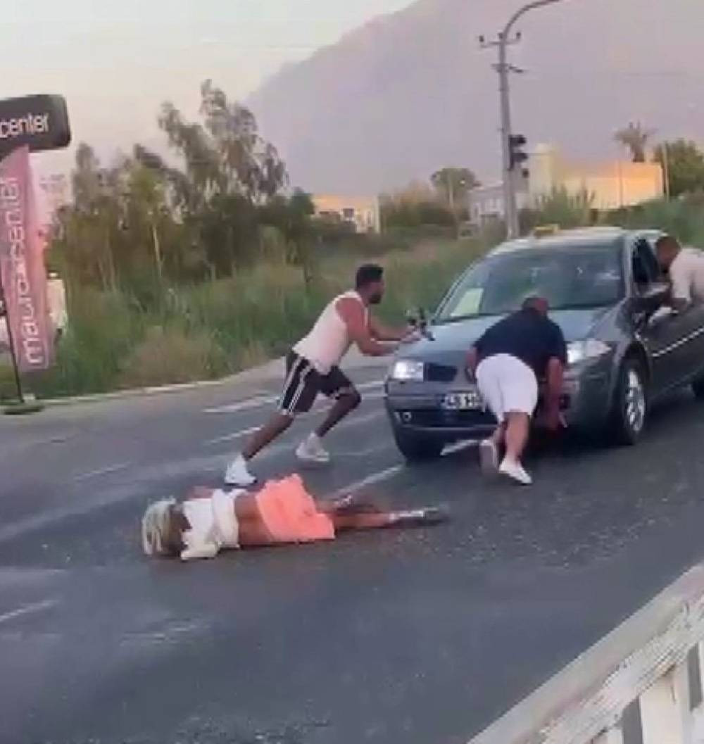 Akıllara durgunluk veren olay! Çarptığı kadının üzerinden geçip kaçmaya çalıştı